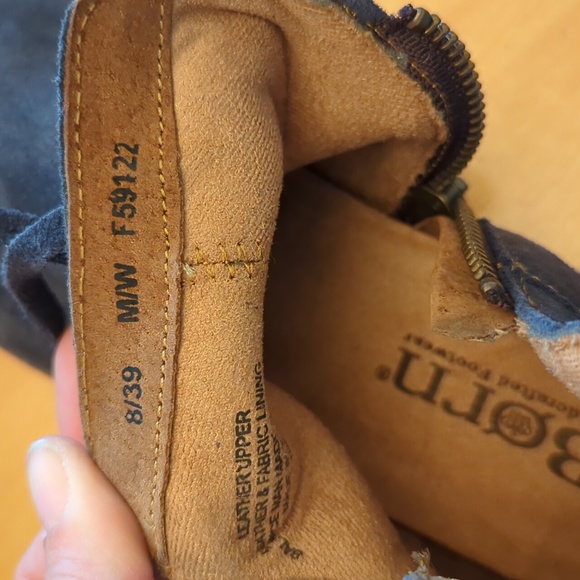 EUC Navy Suede Born Tarkiln Boots - Picture 5 of 7